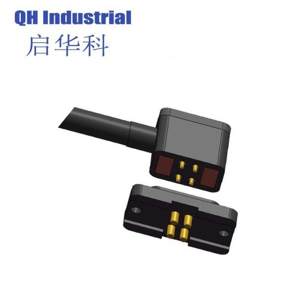 4Pin Argentina Amphenol Connector Magnetic Spring Loaded Connector Magnetic Pogo Pin Connector