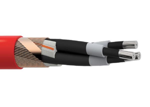 Three Core Unarmoured MV Power Cable Aluminum Conductor Medium Voltage Power Cable