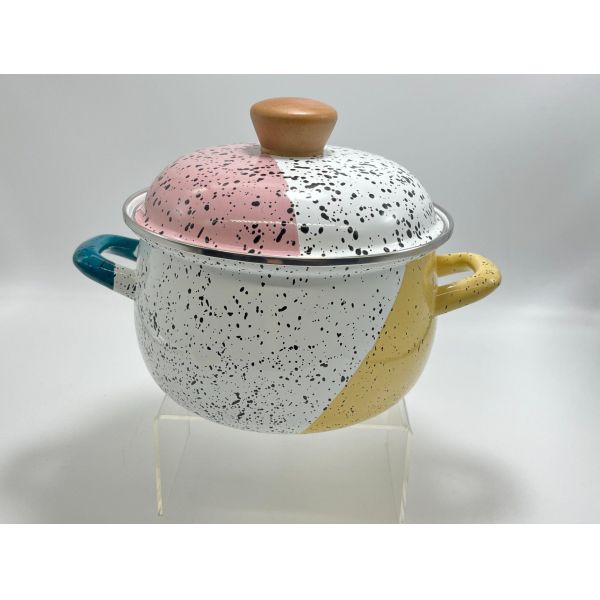 Enamel Coating Porcelain Marble Coating Kitchen Set Enamelware Cookware Casserole Pot