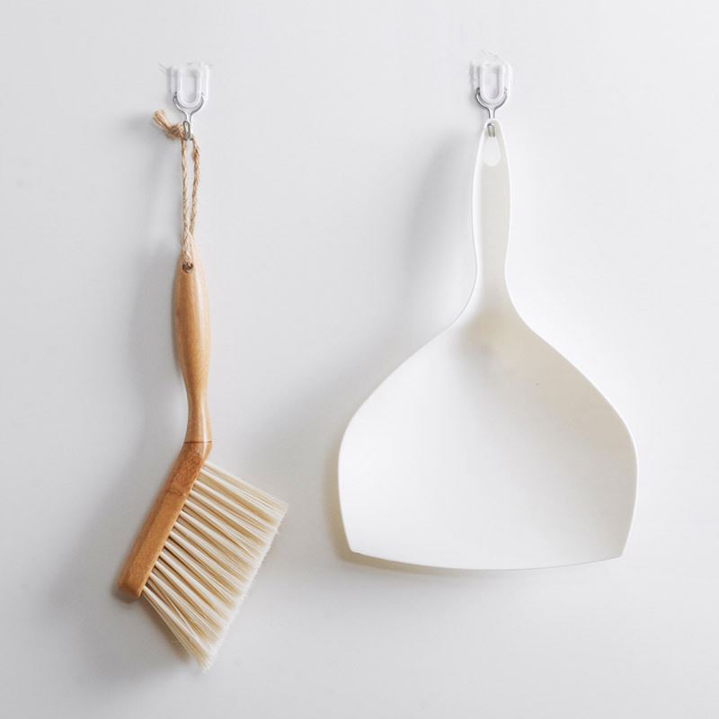 Портативный мини очищая Dustpan и бамбуковый набор щетки веника ручки для чистки