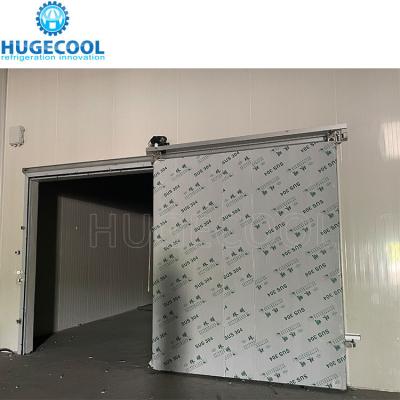 2*2.5m Walk in Cooler Manual Sliding Door with Ramp and Safety Device Escape Lock