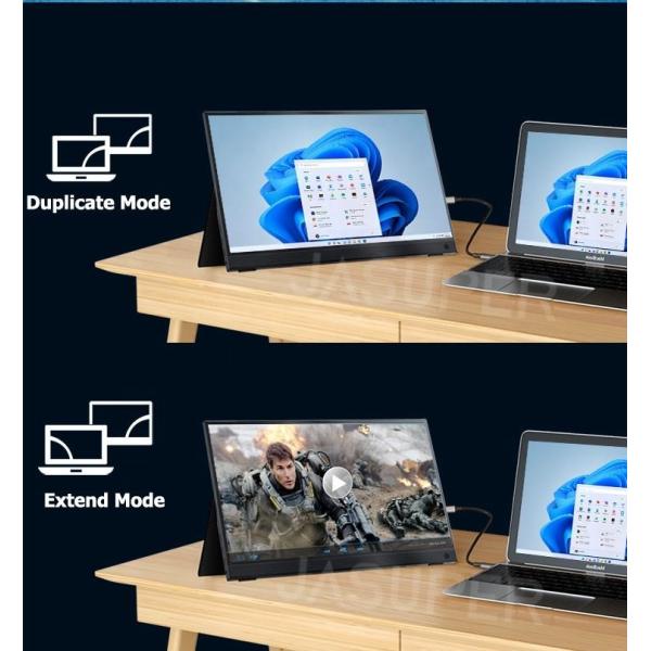 13.3 Inch Touchscreen Portable Monitor , USB C Portable Gaming Monitor with Desktop Stand for Laptop Computer Phone Second/Extend Screen