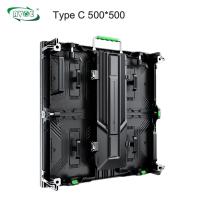 Type C P2.976  Indoor Rental LED Display 500x500mm / 500x1000 Corner Protetctor Cabinet