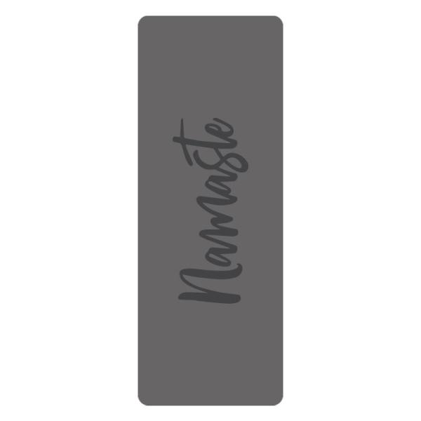 5mm Printed Pu Custom Eco Friendly PU Rubber Pilates Yoga Mat With Namaste Logo