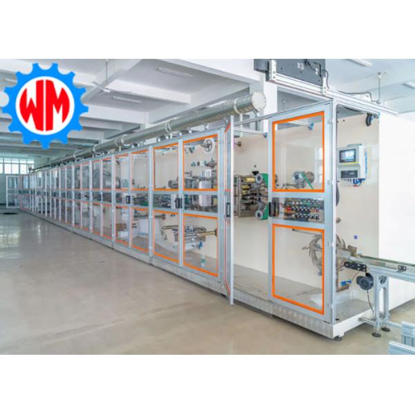 Electric PLC Control Sanitary Napkin Manufacturing Machine With Optional System