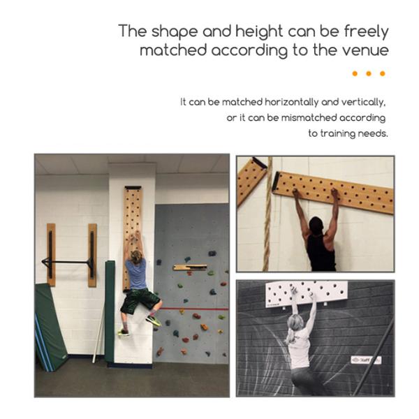 Wholesale Wall Mounted Fitness Crossfit Wooden Climbing Peg Board Wall For Sale