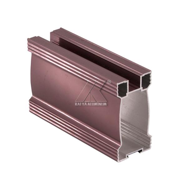 Thrills Glaze 6000 Series Wardrobe Aluminum Profile / Aluminum Profile For Kitchen Cabinet