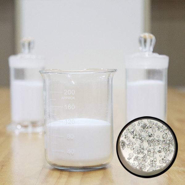 Glass Microballoons with 1-2 Microns Wall Thickness and Up To 100 MPa Compressive Strength for Chemical Resistant Applications