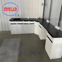Mobiliário de laboratório Preço Quadro de aço laminado a frio com prateleira de vidro de 12 mm de espessura para laboratório