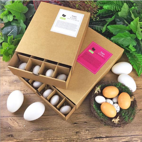 Handmade 20 Quail Egg Shipping Boxes Container Empty Brown Carton Packaging Trays Eco Friendly