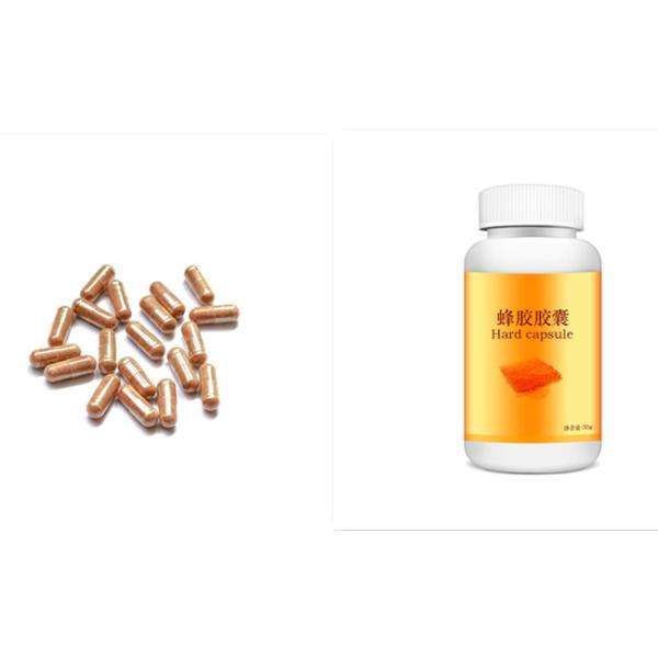 Cápsula orgánica natural del propóleos de la apicultura para el uso médico y de la salud