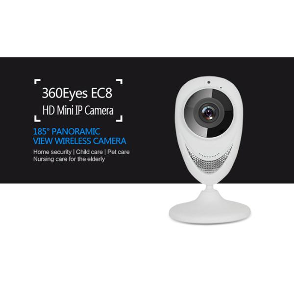Wireless Wifi 180 Degree Panoramic IP Camera 1MP / 2MP For Video Surveillance