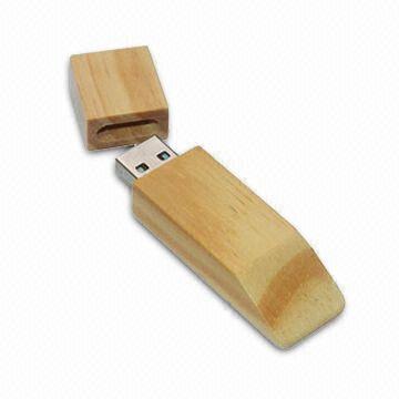 Memoria USB de madera AT-101O de la forma cuadrada