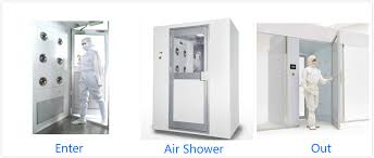 Stainless Steel GMP Self Contained Cleanroom Air Shower With 12 Nozzles