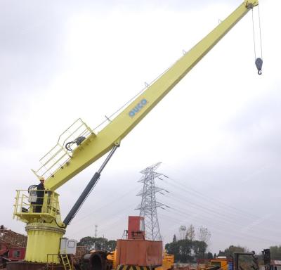 Hydraulic Drive 15M Stiff Boom Crane Marine Fixed Boom Crane