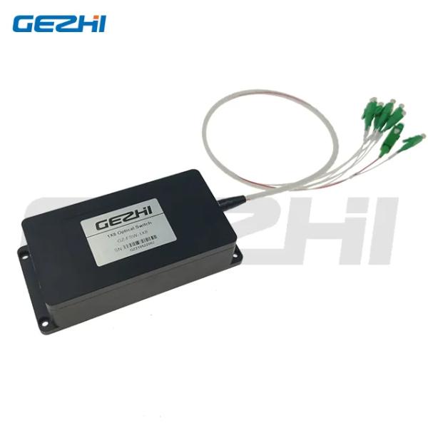 передача оптически переключателей волокна 1x8 контролируя обнаруживающ пользу