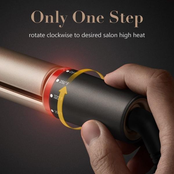 Gold Tourmaline Ceramic Flat Iron Professional Hair Straightening Machine