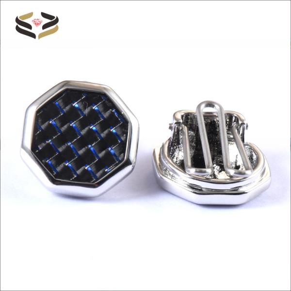 Gemelos con incrustaciones de fibra de carbono, pasadores de corbata y cubiertas de botones para camisa de vestir y camisa de esmoquin de hombre