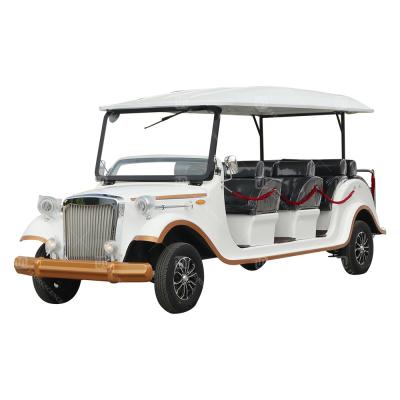 72v 200ah Bateria de lítio 5KW AC Motor Clássico Retro Carrinho de turismo 11 lugares Com DG Certificação