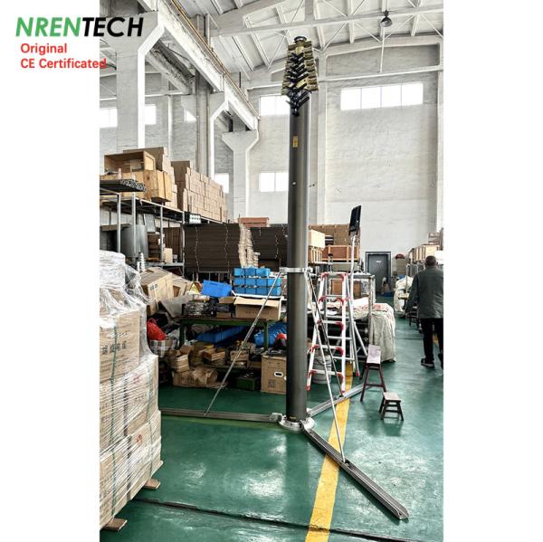20m lockable pneumatic telescopic mast 30kg payloads-3.7m closed height-for antenna