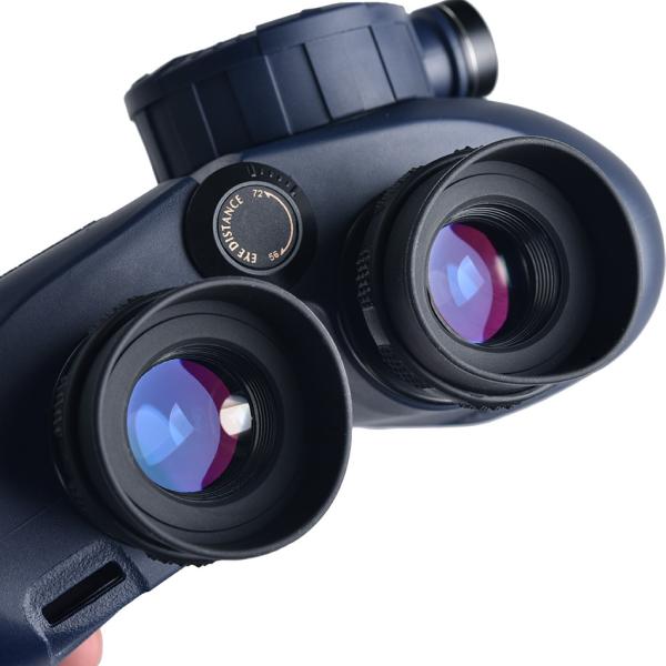 Rubber and Aluminum 7x Magnification Marine Telescope for Outdoor Sports With Compass