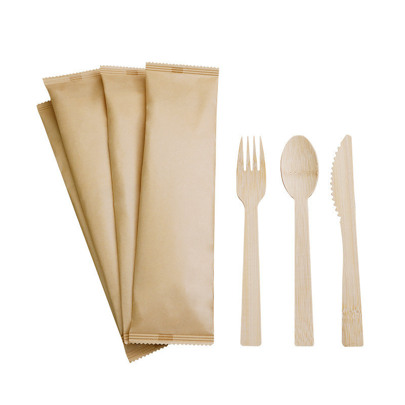 Different Size Eco-Friendly Food-Contacting Grade Biodegradable Wooden Fork Knife Spoon