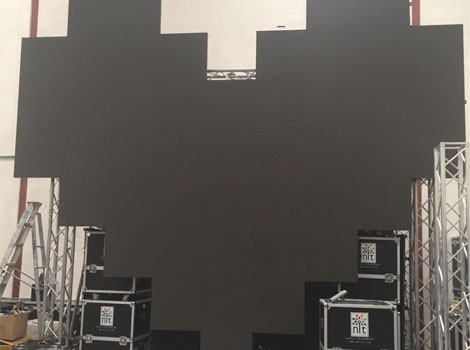 P2.5 светодиодный видеостенный гибкий экран для рекламы светодиодный дисплей внутреннего полного цвета