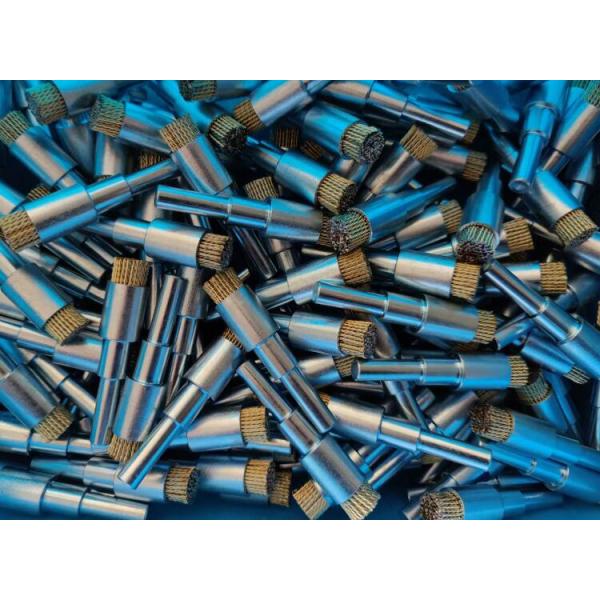 25mm OD Brass Coated Steel Wire Knot End Brush for Rust Removal