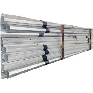 поляк электропитания 3mm толстый гальванизировал восьмиугольное с черным покрытием краски