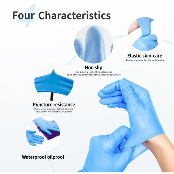 Latex Coated Gloves Disposable Medical Consumables Industrial Powdered Medical Gloves