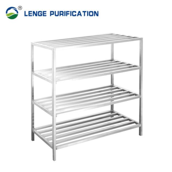 1200 × 500 × 1800mm Stainless Steel Shoe Storage Rack Four Layer Storage Rack