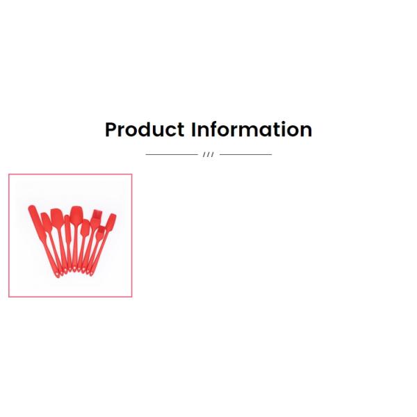 Silicone Nylon Baking Spoon and Spatula Set for High Temperature Baking in Kitchen