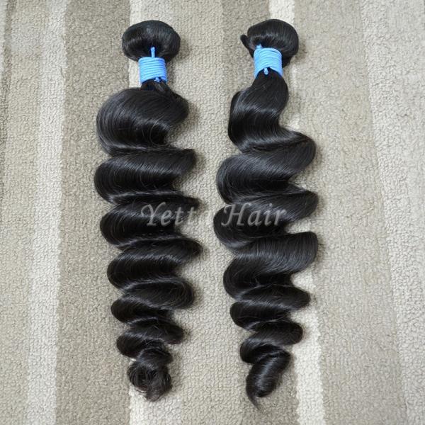 Malaysian Hair Weave Bundles Loose Wave Hair Extensions Thick Hair Ends