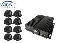 Sistema móvel do monitor SD MDVR da câmera dupla de 8CH 4g GPS com wifi