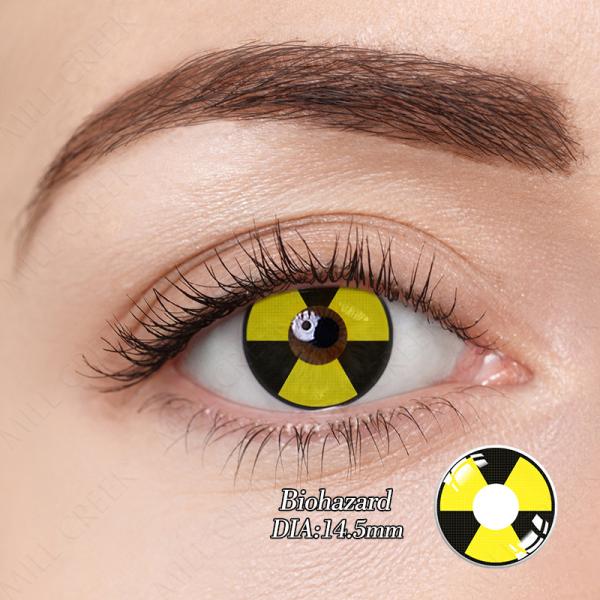 Hydrogel colorido louco macio do silicone das lentes de contato do olho de Dia das Bruxas Cosplay