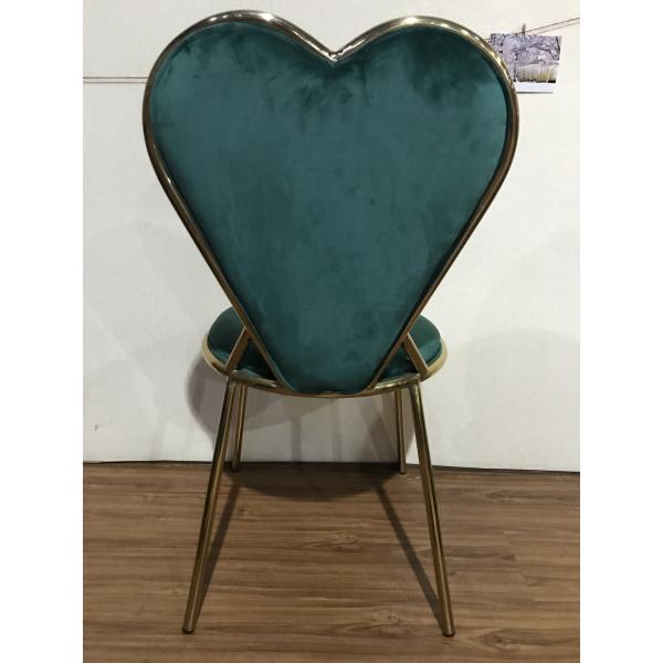 Hotel Banquet Flannel 45cm 88cm Wrought Iron Dining Chair