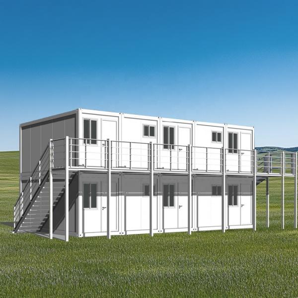 Detachable Container House with Strong Steel Structure Rock Wool Sandwich Panel for Fast Construction