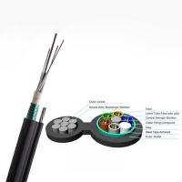Cable óptico Figure8 Gytc8s de la fibra autosuficiente aérea al aire libre de 24core 48core G652d G657a