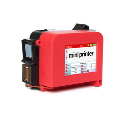 Inkjet Printer Red Small Handheld Mini Automatic Food Bag Bottle Body Bottle Cap