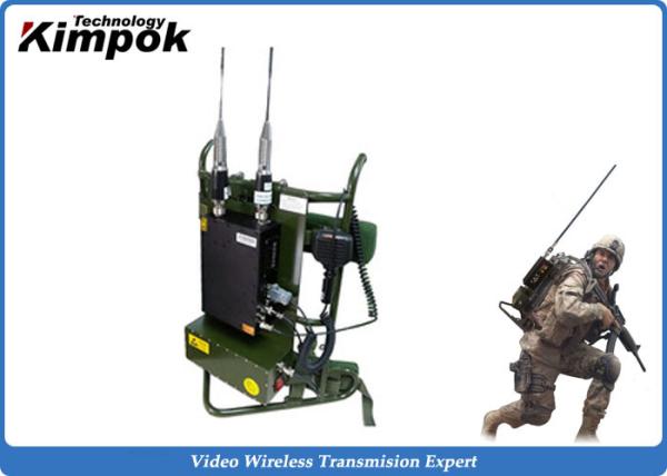Military Backpack COFDM Wireless Transimtter 720P Wireless Video Audio Sender 10 Watt