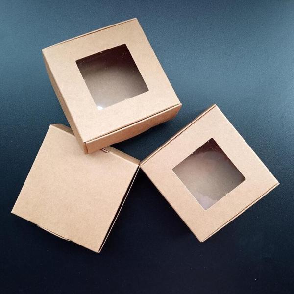 Square Transparent Craft Paper Accessory White Card Present Gift Direct and Hot Stamping