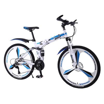 Foldable Mountainbike Customized 24 26 Inch carbon steel Bicycle with Full Suspension and 1.95/2.125 Tire Width