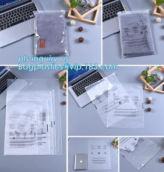PE plastic underwear bottom pants packaging bag of slider zipper bag with customized printing logo, document/ swimwear