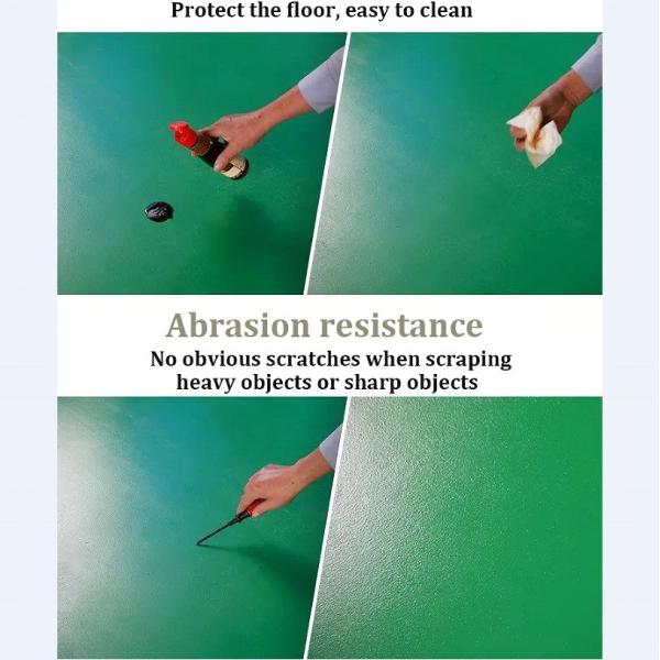 Colorful Epoxy Flakes Flooring Coating Kit with Epoxy Paint and Self-Leveling Coating