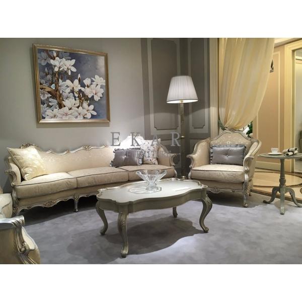 Gray Antique Classic Solid Wooden Coffee Table