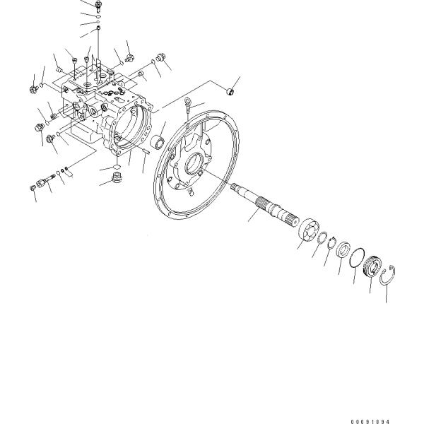 Komatsu 78US-6 70-8 Гидравлический насос с дозером 708-3T-00151 708-3T-11220 708-3T11140