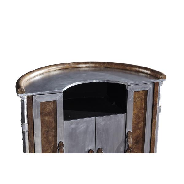 Retro Vintage Leather Counter Height Stools Solid Wood Legs Antique Appearance