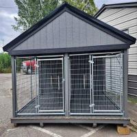1.5x2M Facile à installer Galvanisée Outdoor Dog Kennel Cage de chien en métal