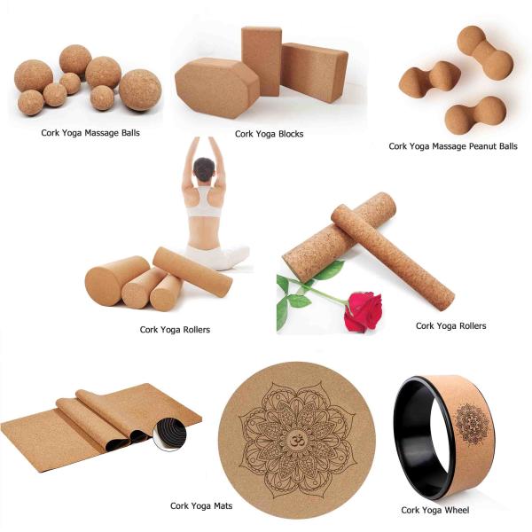 Вспотейте колесо циновки шарика массажа ролика йоги блока пробочки йоги абсорбции