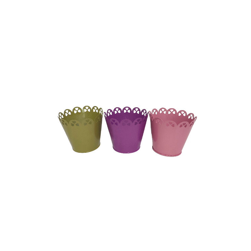 Sticker Finish Metal Sheet Christmas Bucket for Festive Gift Packaging Holiday Events